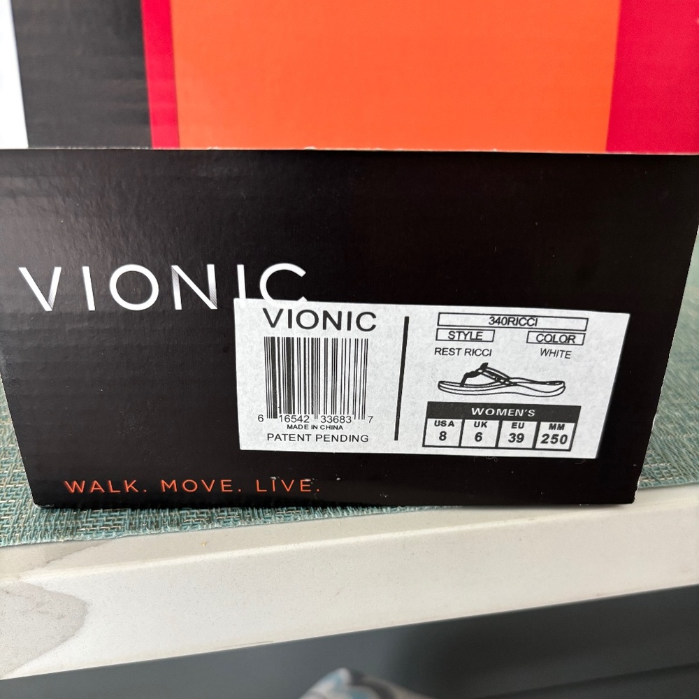 Vionic Rest Ricci Sandal White Sz 8 - Picture 9 of 9